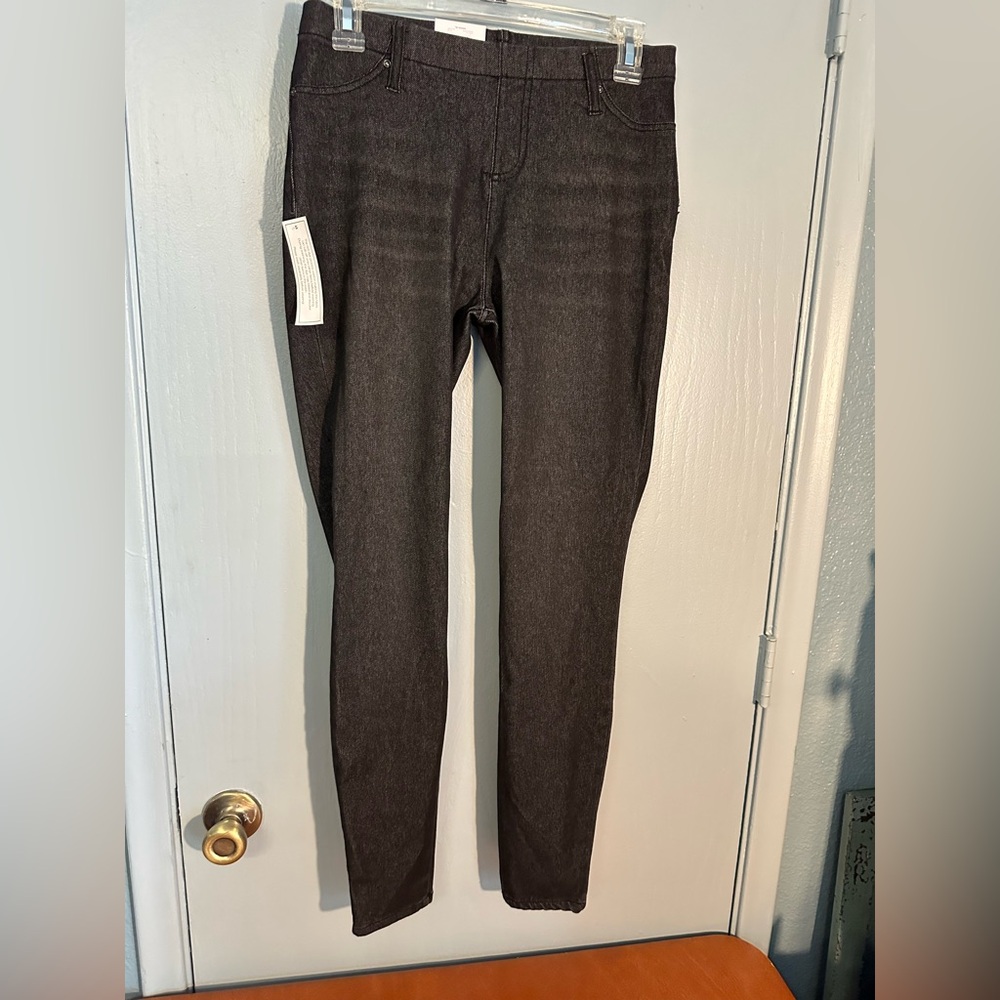 Time & True black leggings, mid-rise, stretch, M, NWT